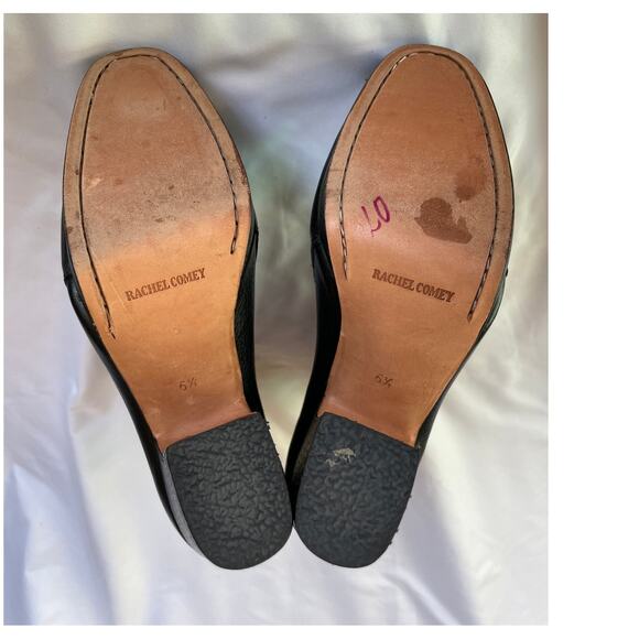 Rachel Comey Black Pebbled Leather Platform Ankle Boots Booties, 6.5 - Picture 5 of 6